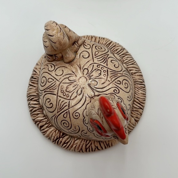 Vintage Chicken in a Nest Cookie Jar/Candy Dish - Picture 8 of 16